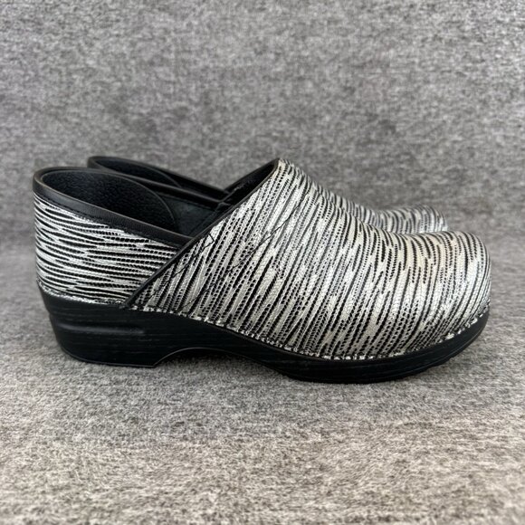 ✅Dansko Professional Clogs Striped Patent Leather Comfort Shoes Women’s 9.5/40 - Picture 7 of 10